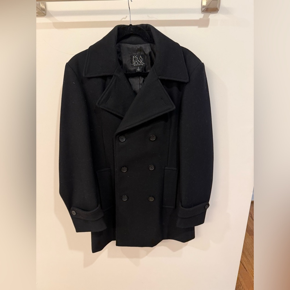 Jos. A. Bank Classic Black Peacoat